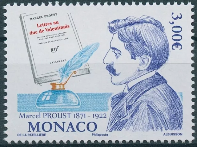 Monaco 2021 MNH Writers Stamps Marcel Proust People Literature 1v Set