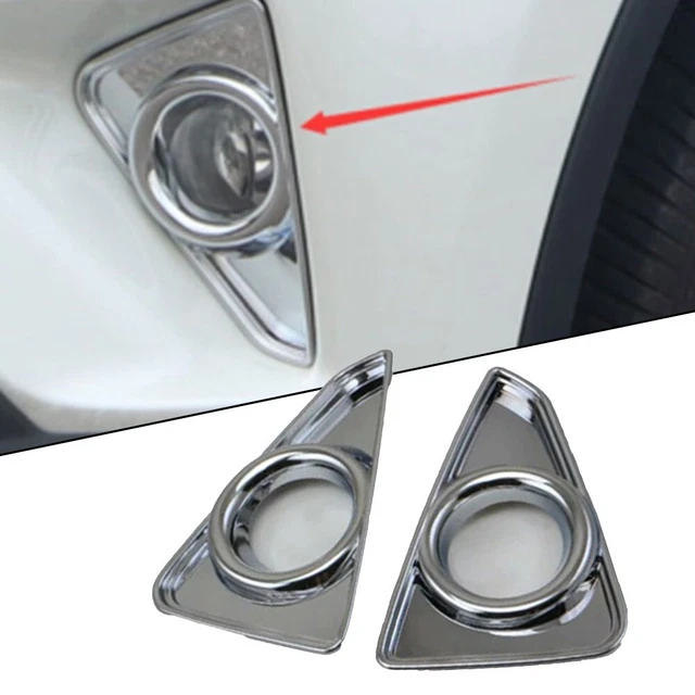 2016-2018 décoration lampe brouillard 2 pack abs argent flambant neuf chaud/fac