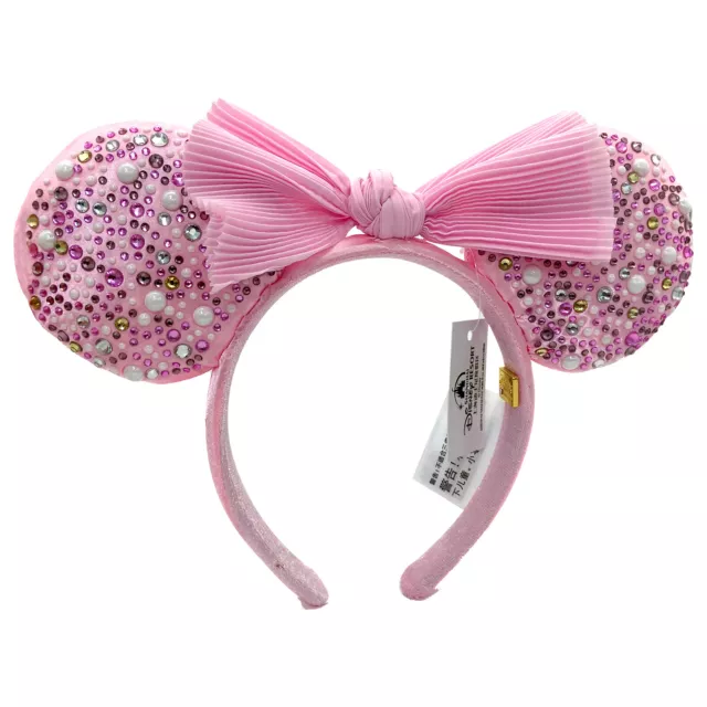 BaubleBar Limited Minnie Ears Headband Millennial Pink Bow DisneyParks Ears 2022