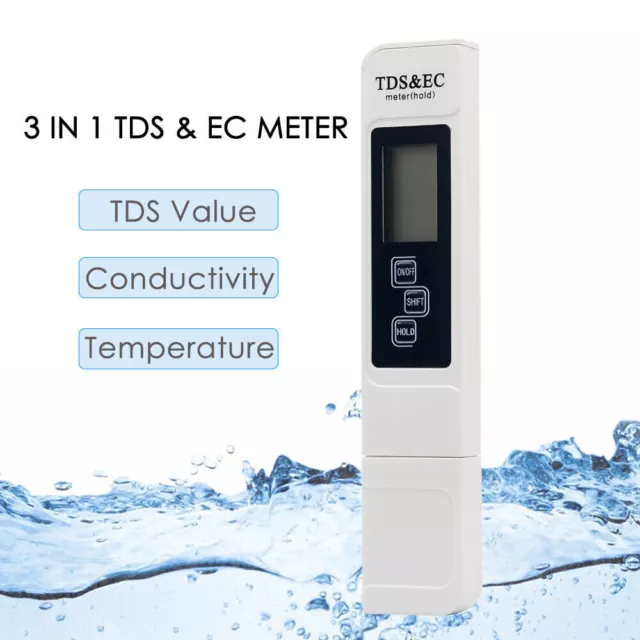 New Pro Digital Electric TDS/EC Tester Water Quality Test Pen Temperature Meter