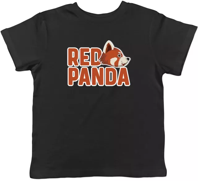 T-Shirt roter Panda Gesicht Kinder Bambus Ailurus Fulgens Kinder Jungen Mädchen Geschenk