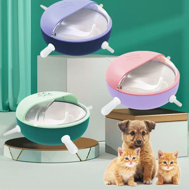 180ml Silicone Puppy Feeder Cat Dog Nipple Milk Bowl Self Breast Feeding Device