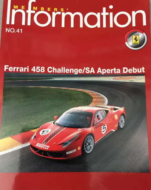 Lot 3 X Magazines Ferrari Club Of Japan Member’s (not Brochure)