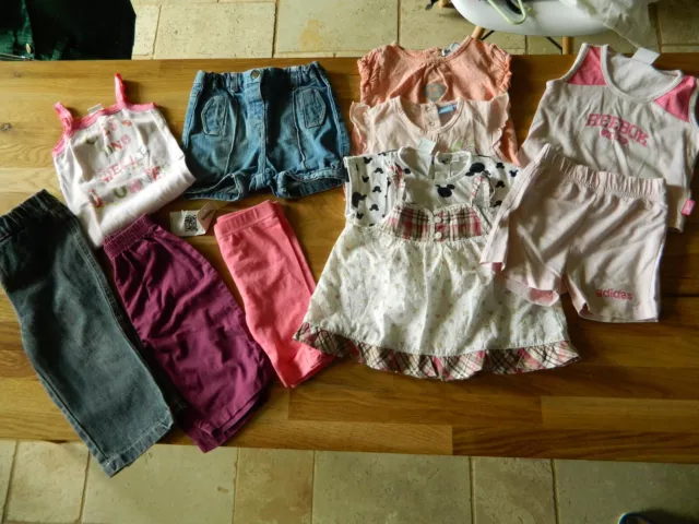 Lot de vêtements d'été fille T 12 mois divers marques 3