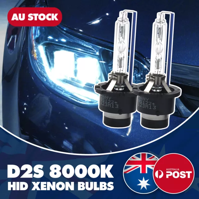 2x MODIGT D2S 8000K HID Xenon Bulbs Headlight Globes Replace for Osram