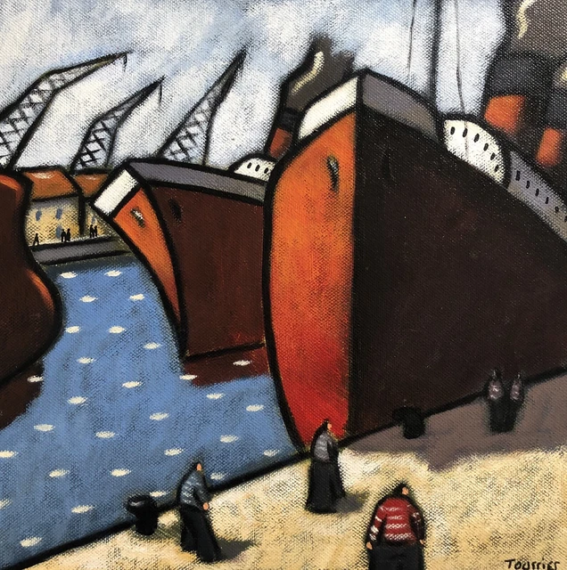 Tableau Un Port 30x30cm Tourrier