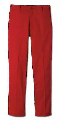 Flame Resistant 9.5 oz UltraSoft Work Pant, 50 Waist Size, Open Inseam, Red