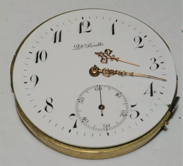 Antiguo 1800s Qte Boutte (Qualite Boutte) Reloj de Bolsillo Palanca Juego