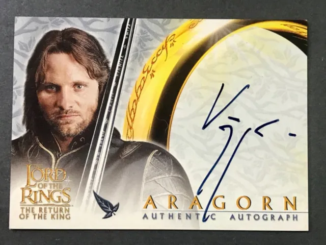 Viggo Mortensen  Lord Of The Rings, Return Of The King, Topps Autograph Card 