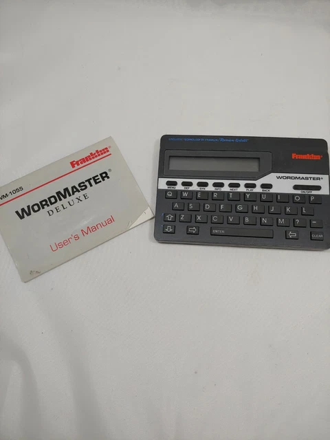 Franklin Wordmaster Delux WM-1055 With Manual Gray Black 6×4 inches