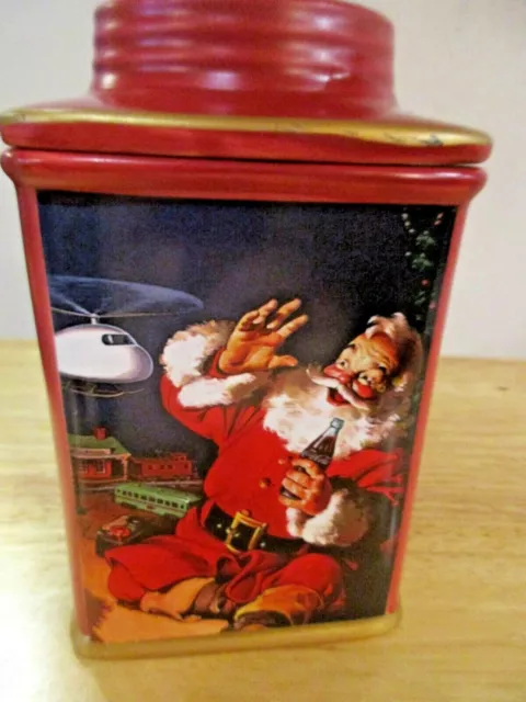 2002 Coca Cola Holiday Portraits Stoneware Chricstmas Canister/Cookie Sakura