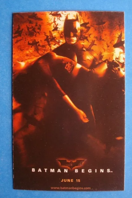 2005 Diamond Comics *BATMAN BEGINS* Preview/Promo Card # 2 BALE Dark KNIGHT (A)