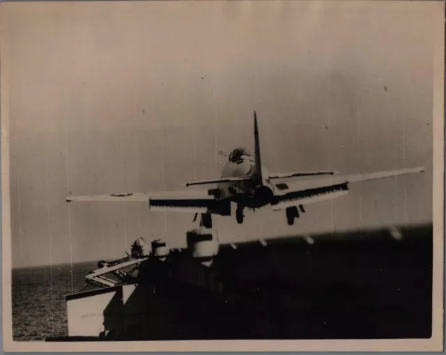 Lockheed F-80 Shooting Star Uss Franklin D Roosevelt Original Press Photo P-80
