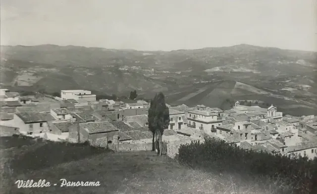 VILLALBA  ( CALTANISSETTA) Panorama  vg 1959 f.p. BELLA
