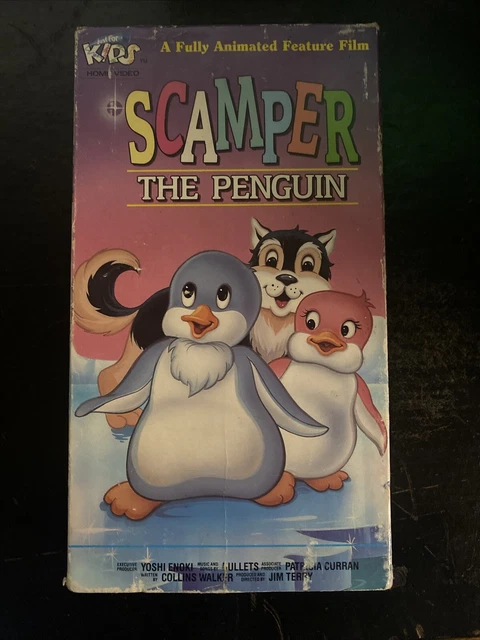 SCAMPER THE PENGUIN VHS Tape 1989 Just For Kids Home Video Animated ...