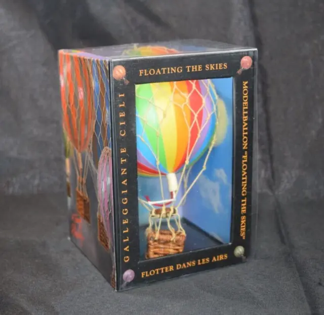 Authentic Models “Floating the Skies” Rainbow Hot Air Balloon Model 4 1/2"