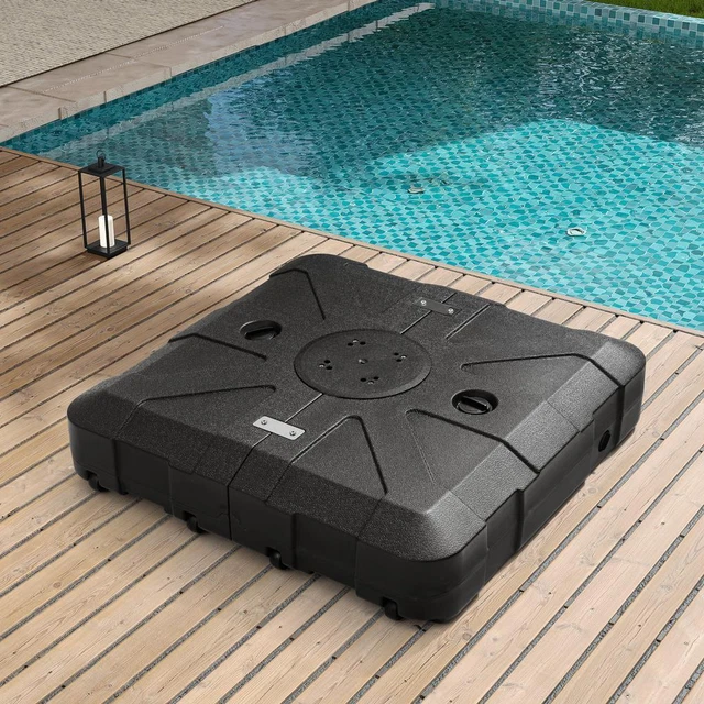 PELLEBANT PATIO UMBRELLA Stand Casters+Weatherproof+Sand/Water Fillable