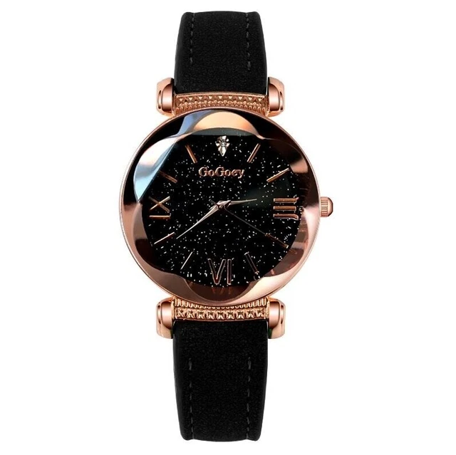 Luxury Classic Womens Watch Stainless Steel Quartz  Starry Sky Watches Romantic