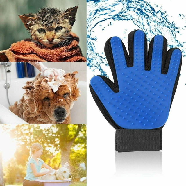 deShedding Tools Pet Dog Cat Grooming Glove Hair Fur Removal Massage Tool US