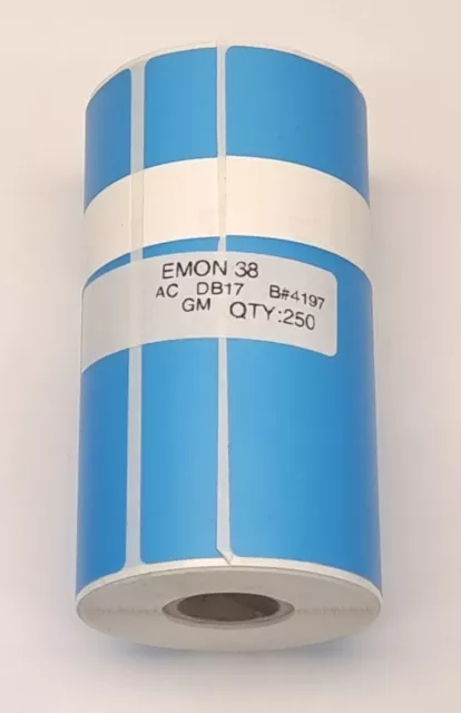 Roll of 250 Blue Emona Protag Elite Outdoor Test Tags - EMON38 - ELT-BLUE