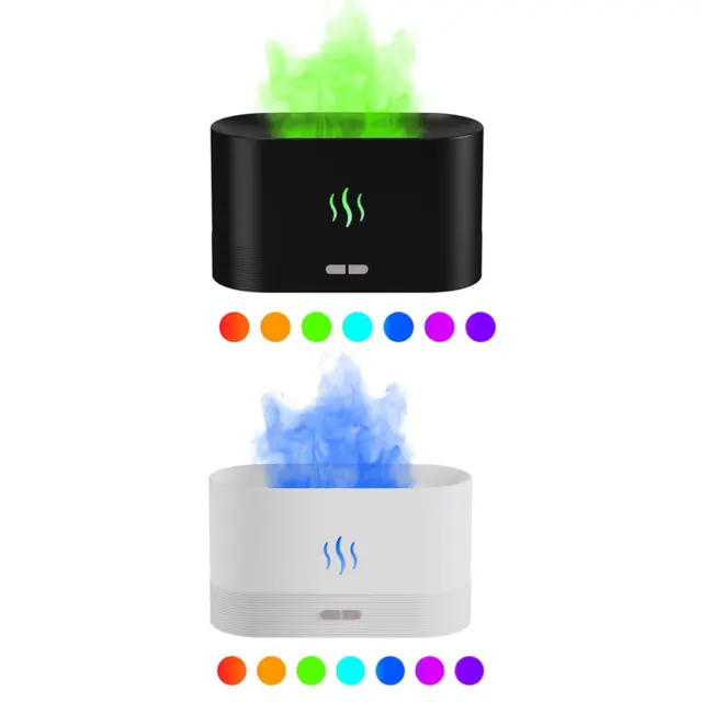 180ml Luftbefeuchter USB Flamme Whisper Diffuser Nebelhersteller Multicolor