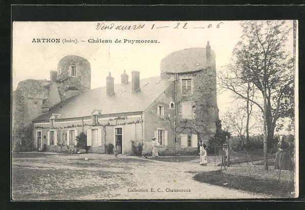 CPA ARTHON, CHÂTEAU de Puymoreau 1906 EUR 7,00 - PicClick FR