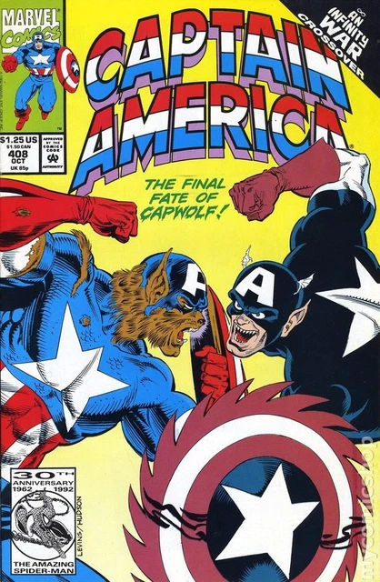 Captain America #408 VF 1992 Stock Image