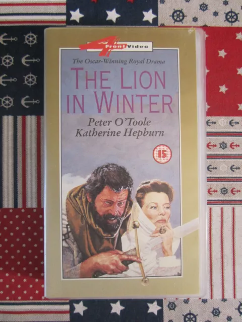 The Lion In Winter Film Starring Peter O'toole & Katherine Hepburn Vhs Video 