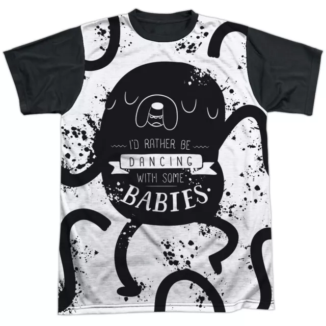 Adventure Time Dancing With Babies Adult Costume T Shirt (Black Back), S-3XL