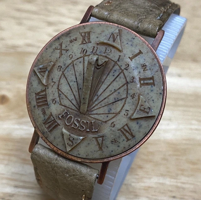 送料0円送料0円fossil Sundial Watch ビンテージウォッチ 腕時計