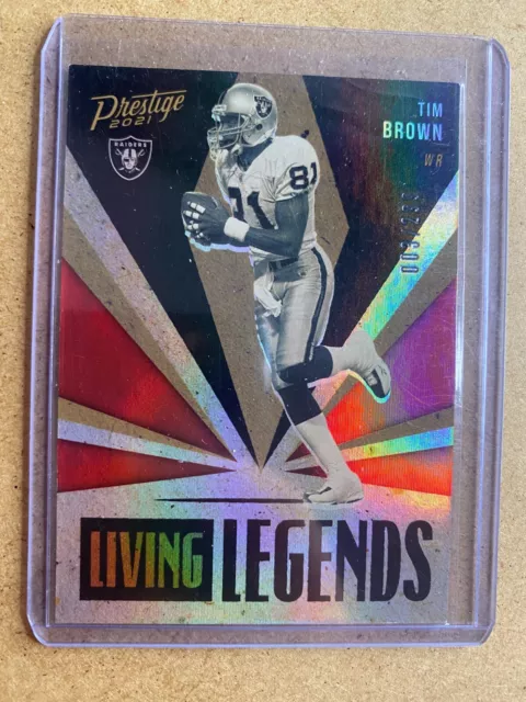 2021 Panini Prestige Football Living Legends Tim Brown /299