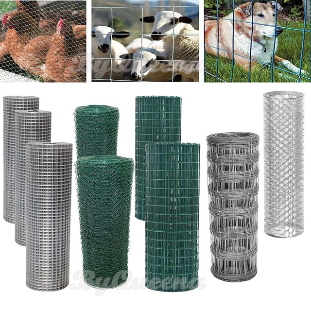 HEAVY DUTY SAFETY Barrier Wire Mesh Fencing PVC Coated Galvanized DIY