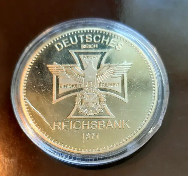 falsche Goldmünze/Medaille des Deutschen Reiches der Reichsbank von 1871 2