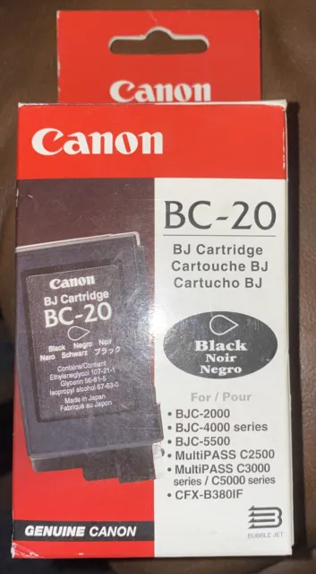 Canon Bc-20 Ink Cartridge - Black