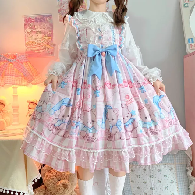 Sweet Lolita Dress Kawaii Girl Japanese Fashion JSK Jumpsuit Strap Clothes  Party