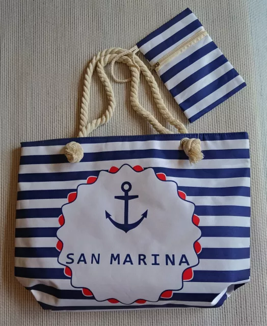 SAC DE PLAGE Pochette SAN MARINA. Grand modele. Neuf avec etiquette. EUR 30 00 PicClick FR