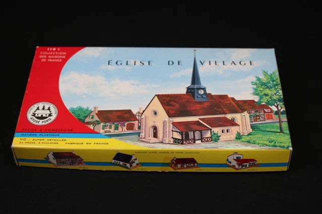 Maquette Gare De Neuvy – André Porte HO N°122C – Bâtiment Ferroviaire Époque 3 – Vintage