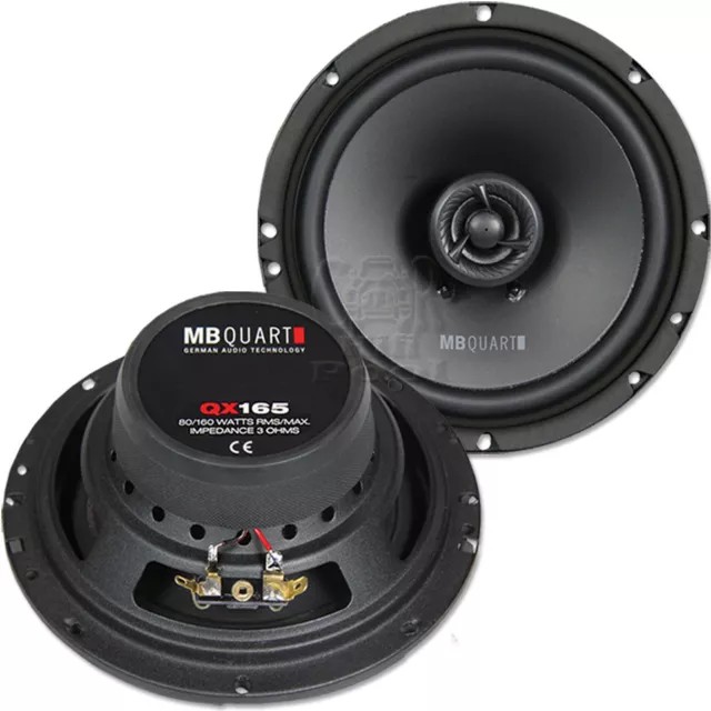 MB QUART QX 165 CF 16,5cm Koax Lautsprecher Paar für Fiat Multipla