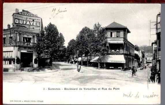 92 - SURESNES - Boulevard de Versailles et Rue du Pont