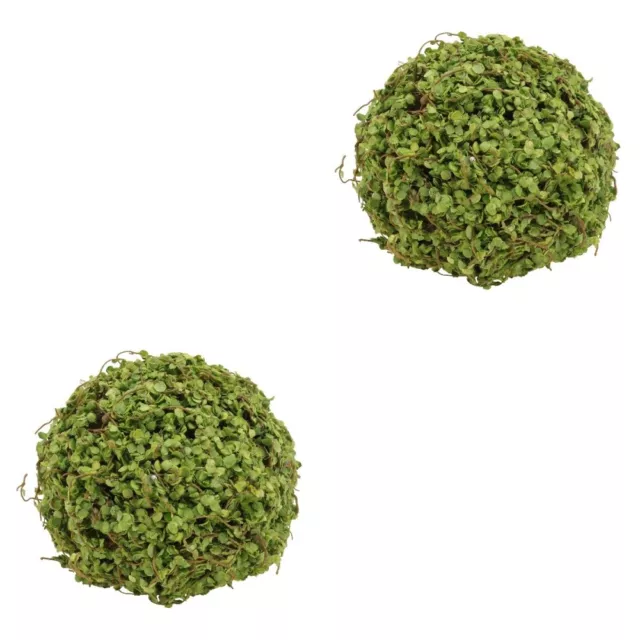 2 Pcs Mousse Boule De Simulée Guirlande Mariage Plantes Vertes