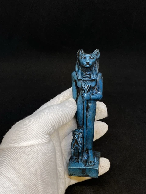 RARE EGYPTIAN STATUE Sekhmet Goddess Of War Power Ancient Vintage ...