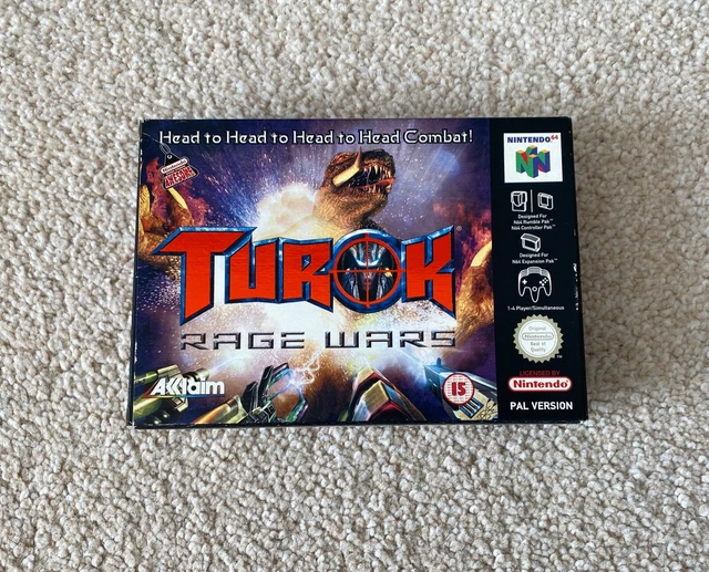*Good Condition* Turok Rage Wars - Nintendo 64 N64 Boxed & Complete PAL UKV CIB