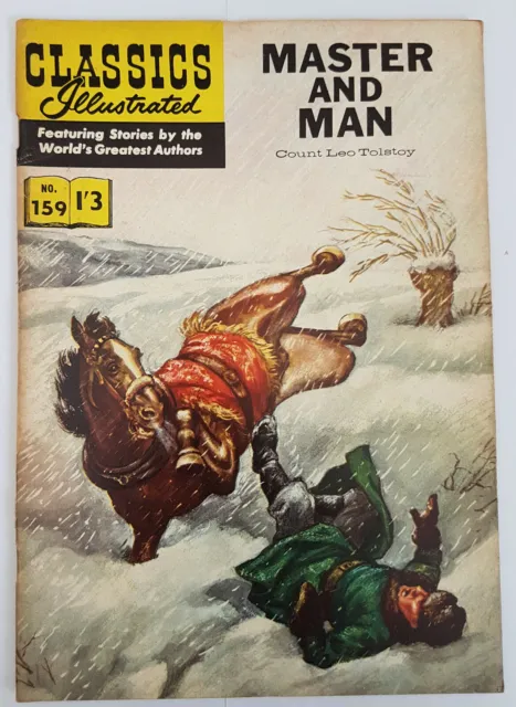 Vintage British Classics Illustrated: MASTER AND MAN/TOLSTOY No. 159 HRN156 1/3