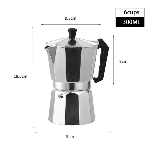 Italian Espresso Maker 1-12 Cup Espresso Coffee Percolator Stove Top Moka Pot UK