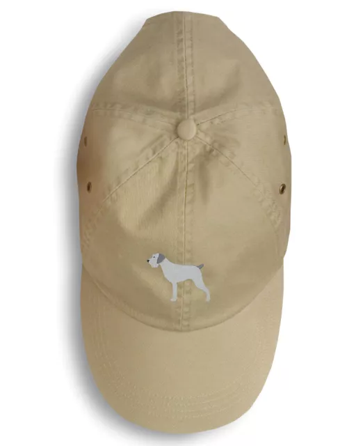 German Wirehaired Pointer Khaki Embroidered Baseball Cap BB3411BU-156