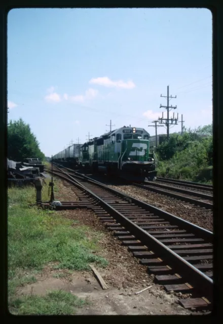 Railroad Slide - Burlington Northern #3117 Locomotive 1991 Westmont IL Train
