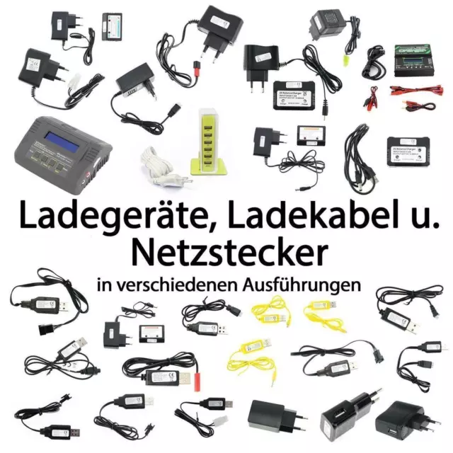 efaso 3,7V 4,8V 7,4V 9,6V RC Ladegeräte Ladekabel USB-Ladekabel Netzstecker