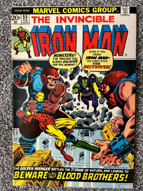 Invincible Iron Man #55 1st appearance of Thanos & Drax