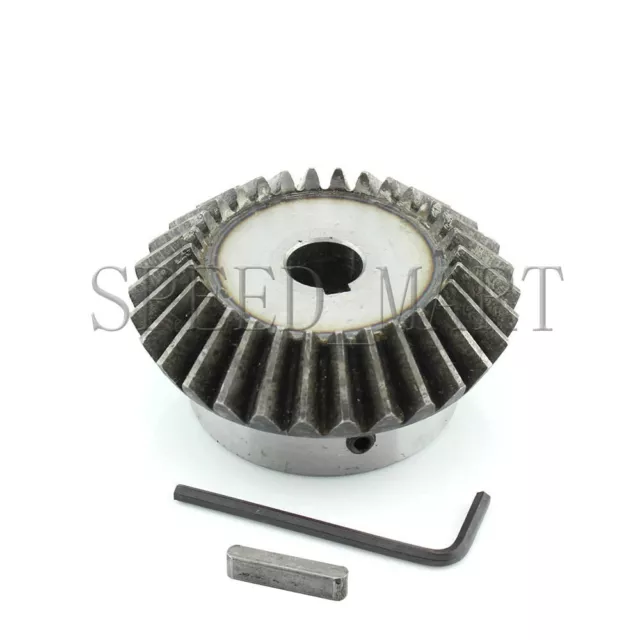2.5M30T Metal Umbrella Tooth Bevel Gear Helical Motor Gear 30 Tooth 30mm Bore