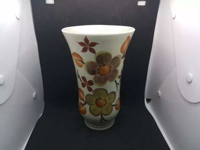 Radford Pottery Vase England Handpainted 9" Approx tall Flower Pattern.